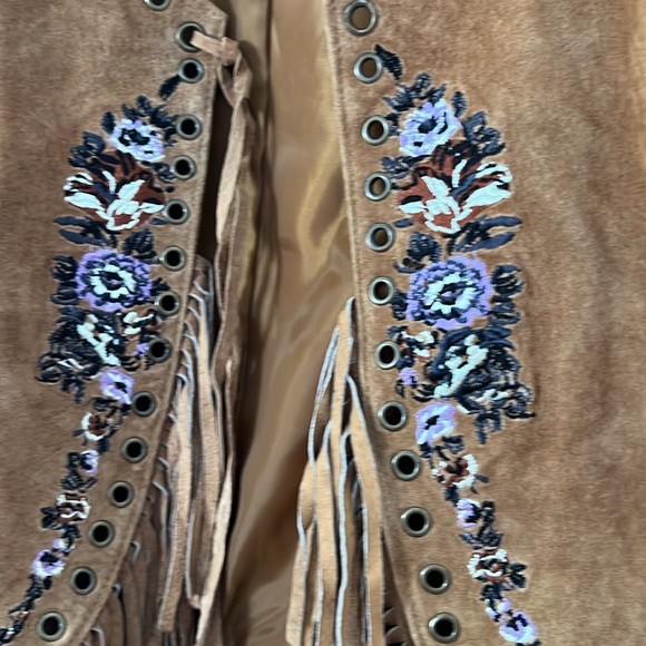 Aldo Boho Leather Vest - Picture 3 of 11